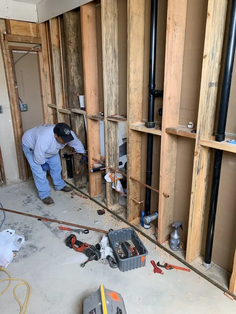 Commercial rough-in plumbing for Water Heater Replacement in Arrowhead Village